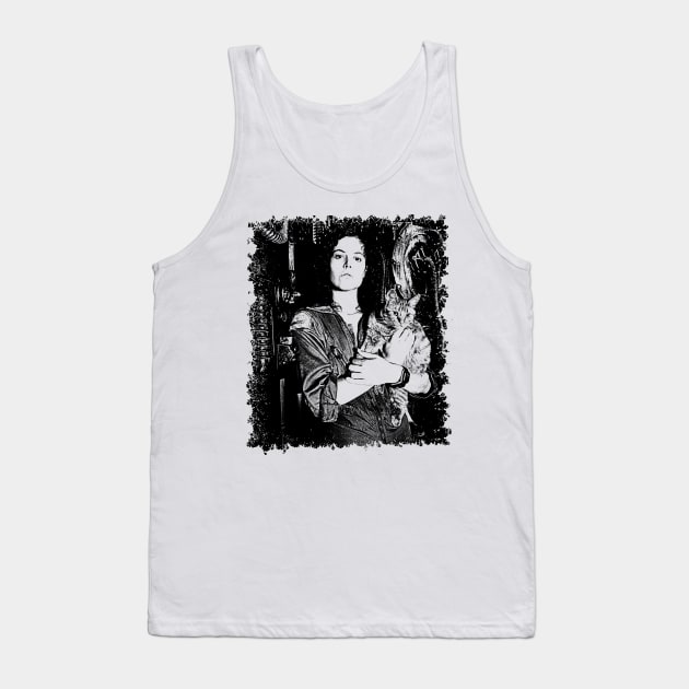 Ellen With Cat Tank Top by Knockbackhaunt